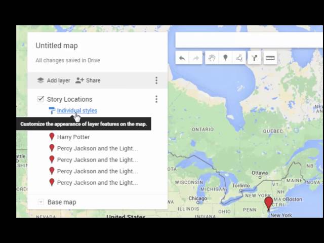 Google: My Maps and Google Sheets