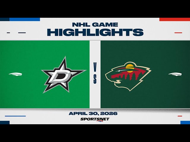 NHL Game 6 Highlights | Stars vs. Wild - April 30, 2026