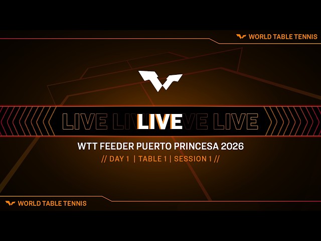 LIVE! | T1 | Day 1 | WTT Feeder Puerto Princesa 2026 | Session 1