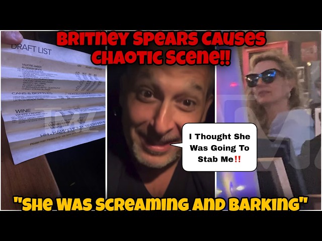 EYE WITNESS! Britney Spears Goes Crazy At Restaurant !!!