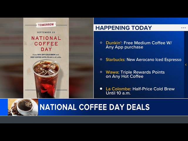 National Coffee Day deals