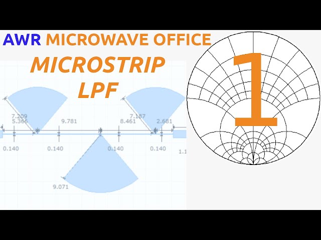 Microstrip LPF Design, AWR Microwave Office Tutorial 1