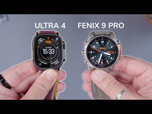 Apple Watch Ultra 4 vs Garmin Fenix 9 Pro | Which should you buy?