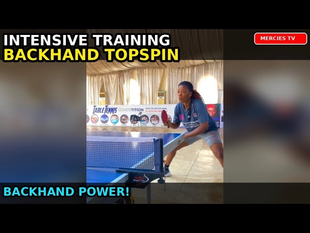 INTENSIVE TRAINING ON BACKHAND TOPSPIN 🏓🏓 