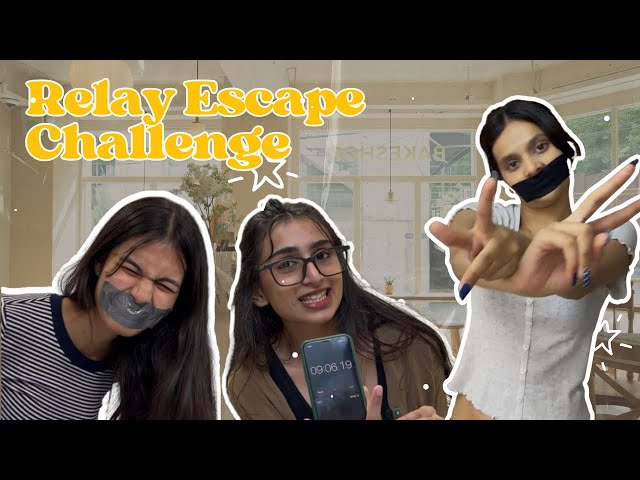 Relay Escape Challenge  (Jiya vs Aisha vs Lisa) #funchallenge