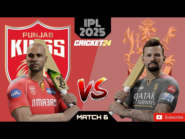 IPL 2025 - M6 - PBKS vs RCB #IPL2025 #Cricket #RCB #PBKS