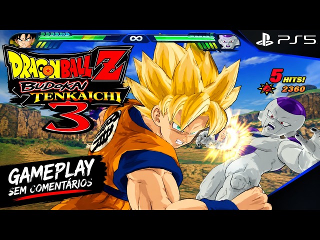 DRAGON BALL Z BUDOKAI TENKAICHI 3 NO PS5 — GAMEPLAY | SEM COMENTÁRIOS