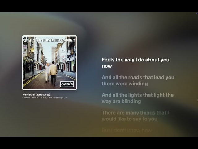 Oasis - Wonderwall (Lyrics)