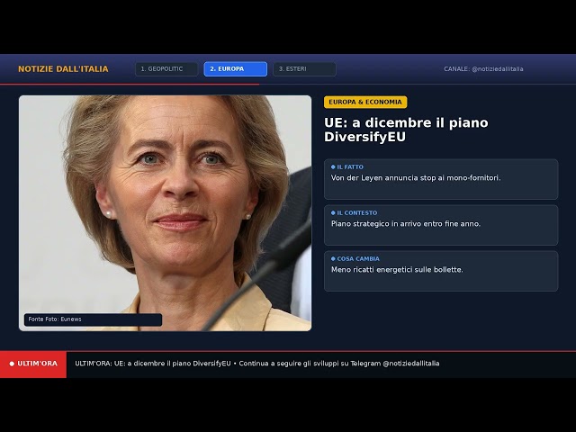 TG FLASH | Ucraina senza missili, Piano UE e tensioni in Spagna