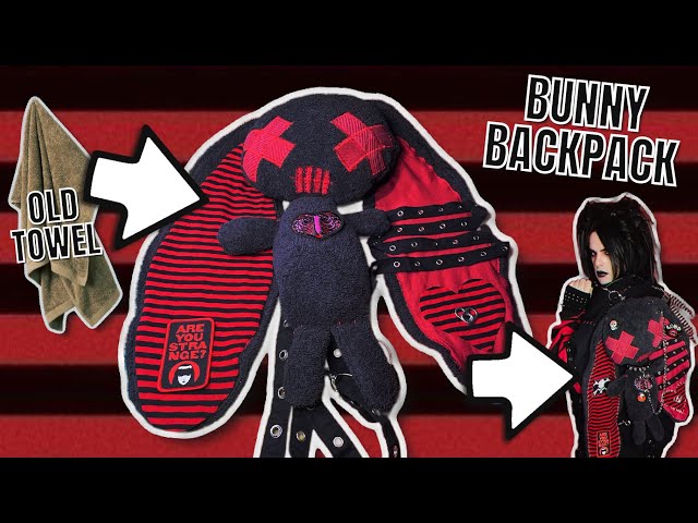 Turing an OLD towel into NEW BAG! (2000s mall goth D.I.Y) 