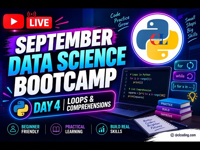 September Data Science Bootcamp  | Day 4 | Loops & Comprehensions