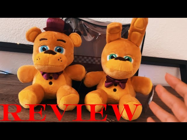 Fnaf merch review: Fnaf jazwares vault fredbear and spring bonnie 2 pack fnaf plushies