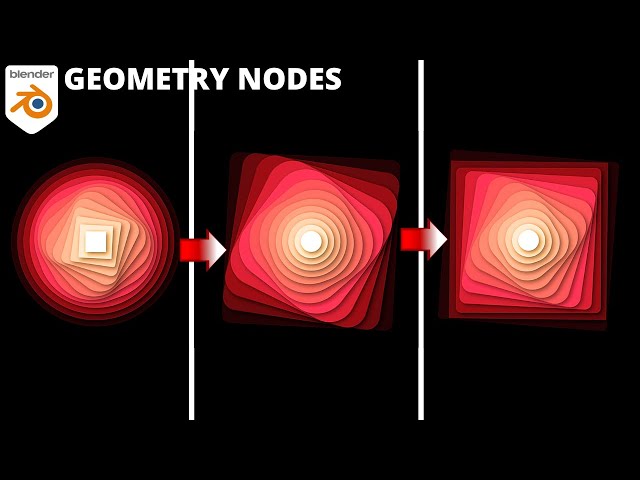 Easy & Simple Seamless loop Motion Graphics Created With Geometry Nodes | Blender Tutorial