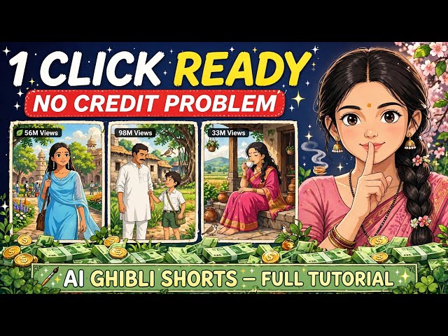 how to Ghibli-Style cartoon video kaise banaen | AI Cartoon Animation Tutorial