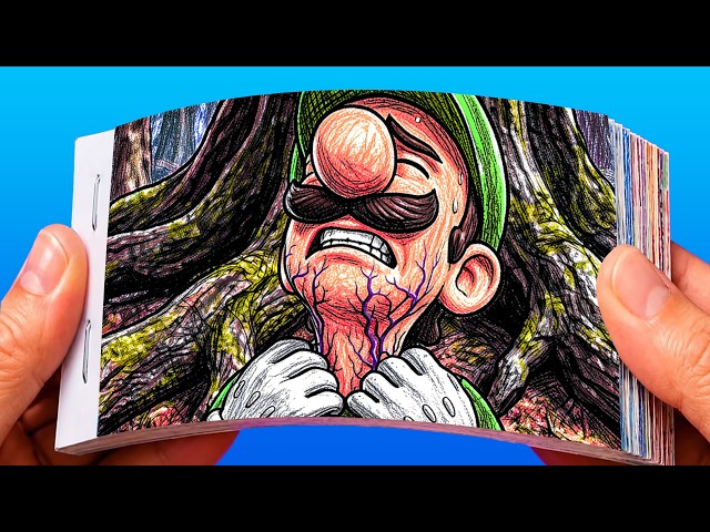 Mario Risked Everything to Save His Brother 😭💔 Super Mario Odyssey Story in Flipbook