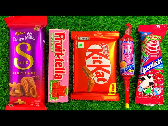 Satisfying Video Asmr Unboxing GIANT Sweets Chocolate and Rainbow Lollipops with Candy Cutting Asmr