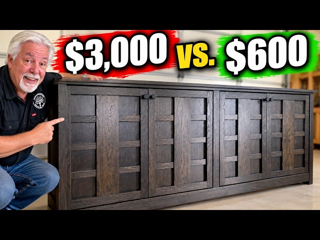 I Built A $3,000 Pottery Barn Buffet For Just $600