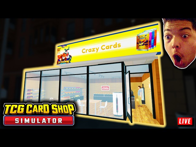 🔴LIVE ⇨ TCG Card Shop Simulator - Part 6 | 🤪CRAZ-Y MAN MAKING INSANE CARD PULLS🤪