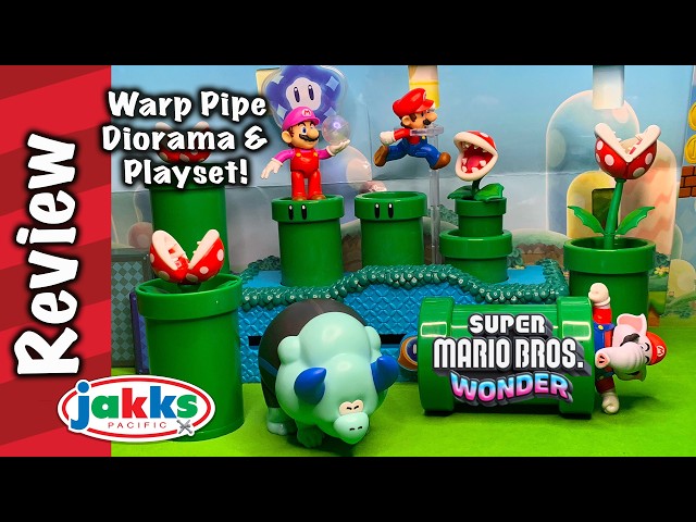 Super Mario Wonder Warp Pipe Playset and Diorama Set