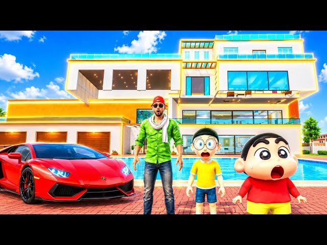 Jack aur Shinchan ne kiya House upgrade in Indian theft aura simulator 
