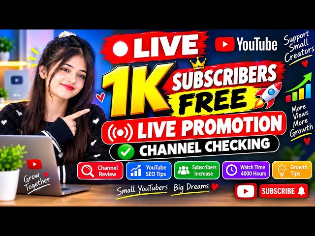 live free promotion channel chacking 1k subscriber free channel growth channel analysis