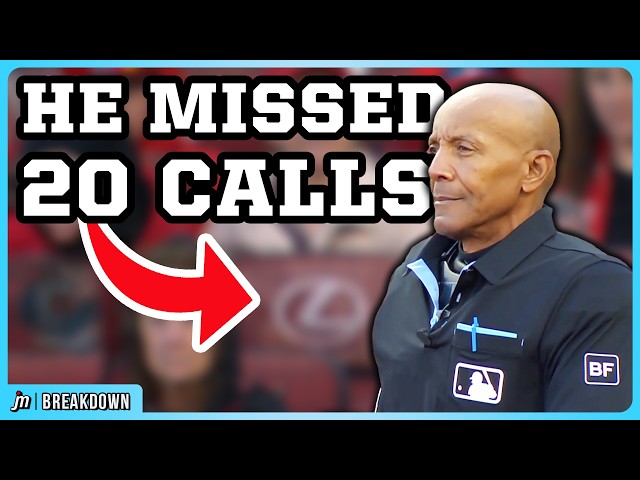 CB Bucknor missed 20 calls in one game, a breakdown
