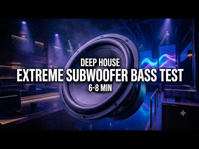 Aggressive Deep House Bass Test - Subwoofer & Car Audio Demo (20-40) Hz