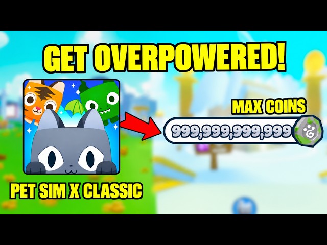 HOW TO GET SUPER OVER POWERED SUPER FAST IN PET SIMULATOR X CLASSIC EVENT | PET SIMULATOR 99