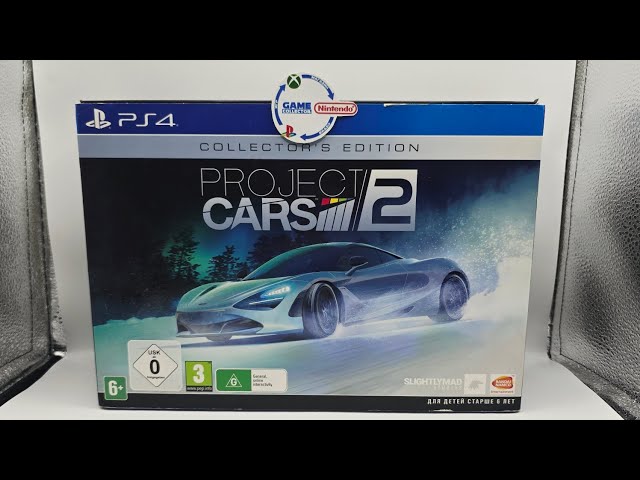 Обзор (Unboxing) Игры Project Cars 2 Collector's Edition для Sony PlayStation 4 на диске.