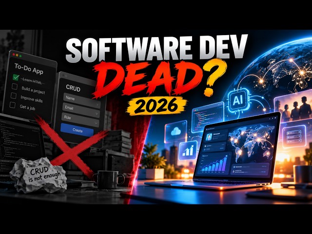 Software Development is DEAD in 2026? Why CRUD Projects Won't Get You Hired!