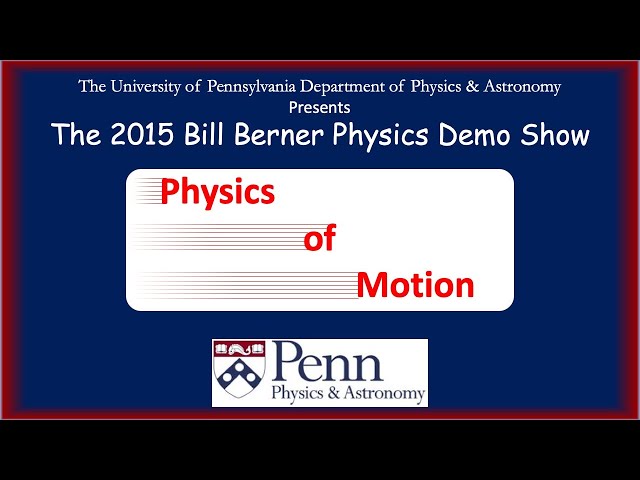 Mechanics: Physics Demo Show 2015 (Part 1)