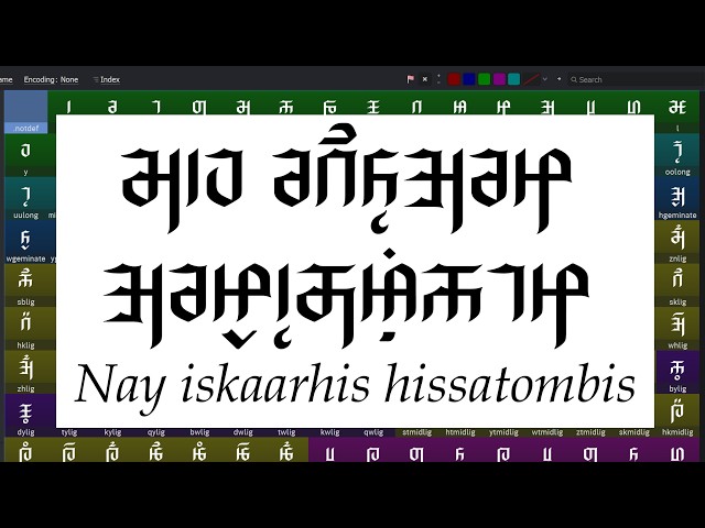 Conlanging Case Study: Part 50 - The Fonting Special (ft. David Peterson)