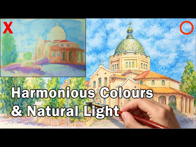 Painting Harmonious Colours and Natural Light and Shadows