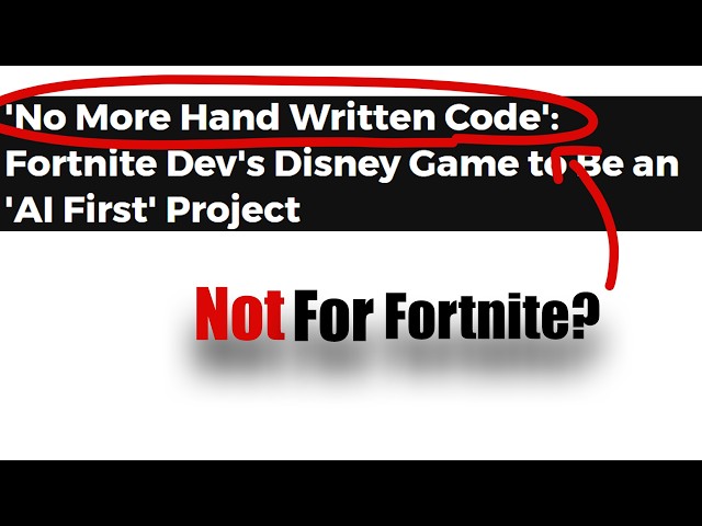 Epic Fired 1,000 People… Now AI Is Making Their Disney Game