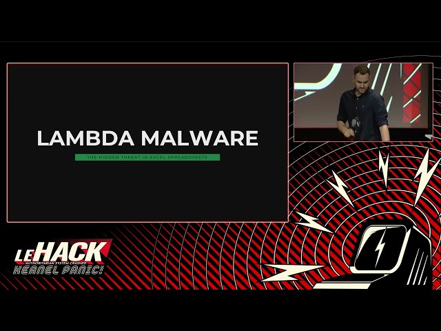 Lambda Malware: the Hidden Threat in Excel Spreadsheets - Yonatan Baum & Daniel Wolfman 🇬🇧