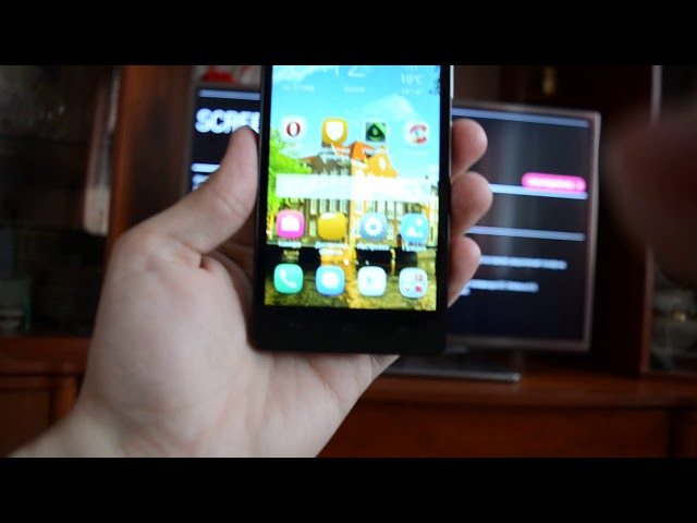 We connect the phone to the LG TV on Wi-Fi.