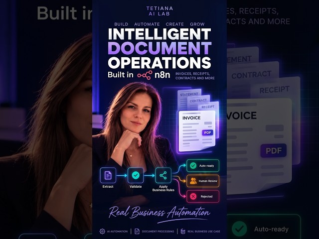 I Built an Intelligent Document Operations System in n8n ⚡ #Shorts