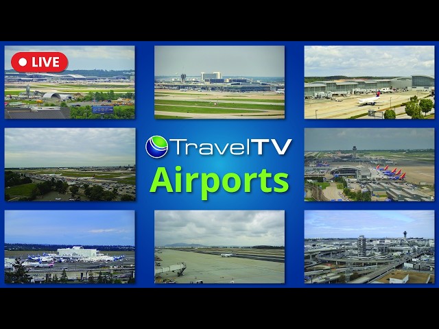 🔴 LIVE: Airports Around the World — Plane Spotting Live Cameras 24/7 | TravelTV