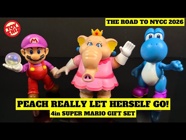 2026 4in ELEPHANT PEACH • BUBBLE MARIO • LB YOSHI | Super Mario Wonder | Jakks Pacific 