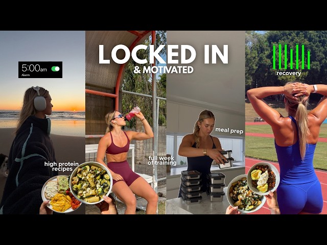 how I keep my motivation HIGH | training like an athlete, meal prep, 5AM routine, high protein meals