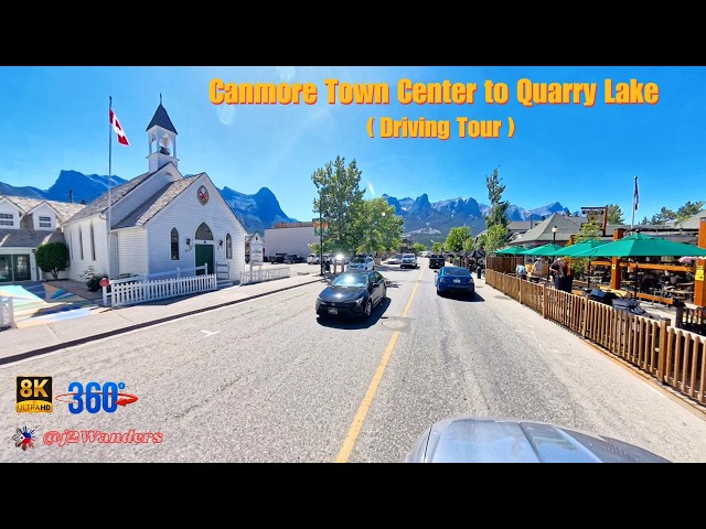 Quarry Lake Canmore Scenic Drive | 360° 8K VR Canada