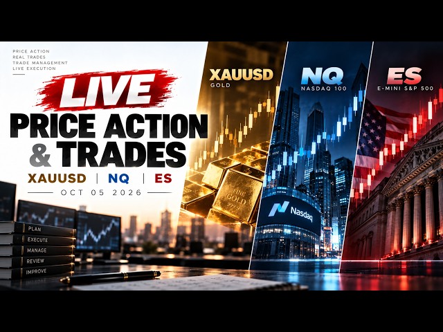 XAUUSD, NQ & ES | Real-Time Price Action & My Trade Logic