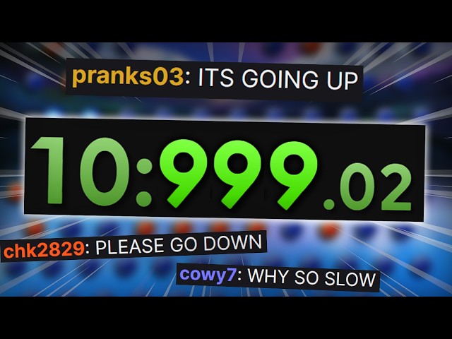Stream ends in 10 minutes, but the timer goes backwards
