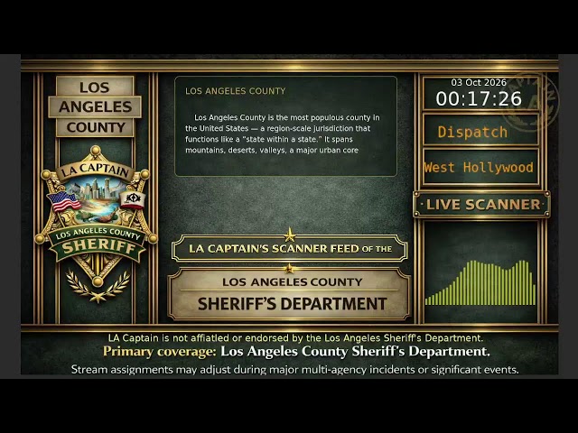 LA Sheriff - LASD Police Scanner - LA Captain - S6 - 02-Oct-2026