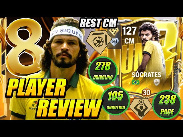 THE MIDFIELD GIANT IS WOW! 👑💥 122 Numero 8 Icon Socrates Player Review! BEST CAM META – FC Mobile 26