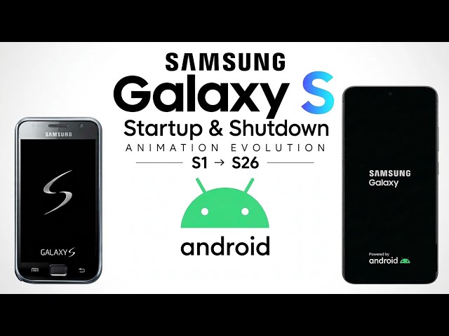 Samsung Galaxy S Startup & Shutdown Animation Evolution (S1–S26) | 2010–2026 #samsung #evolution 