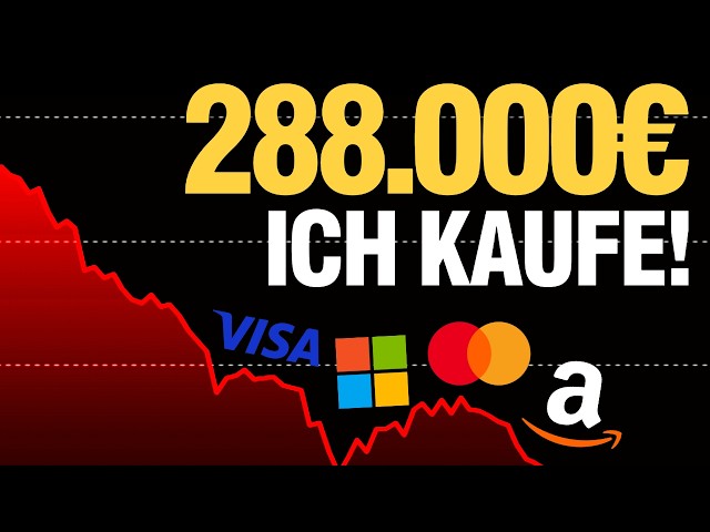TECH STOCK CRASH! 💸 My €12,000 BUY in Amazon, Microsoft & Co. (Portfolio Update)