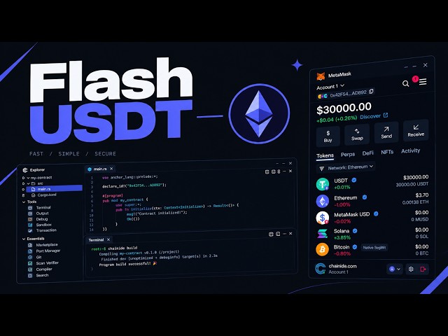 How to Create Flash USDT ERC20 via ChainIDE