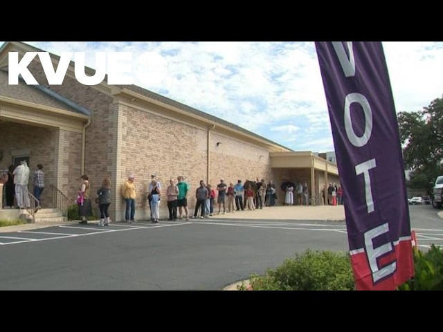 Long lines on first day of early voting in Texas