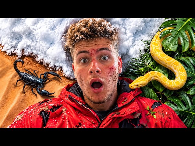 I Survived in THE Most  Extreme Places on Earth [ Mr Beast Reaction ]